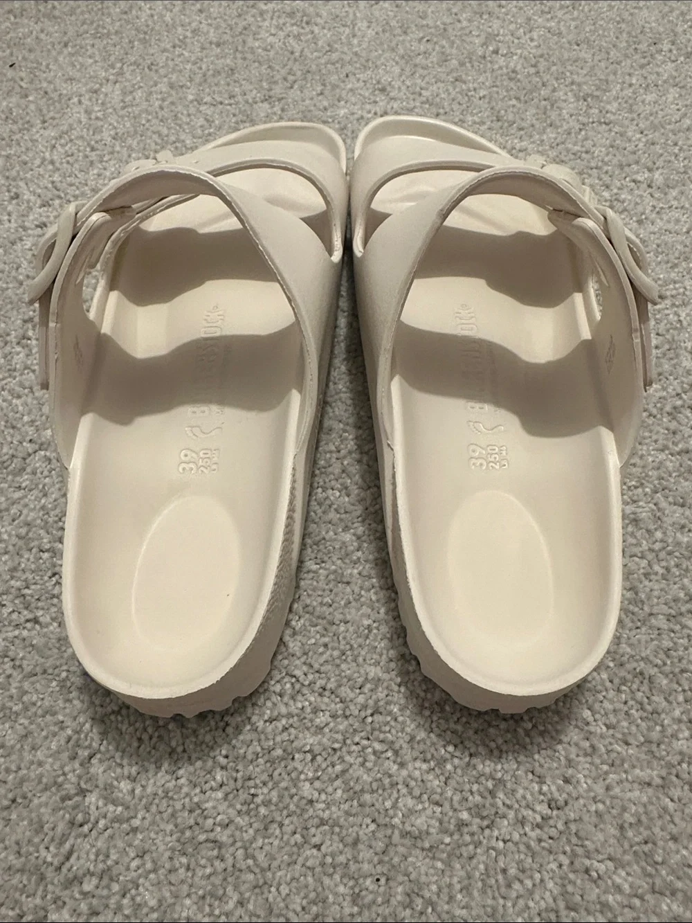 Cream Birkenstock Sandals